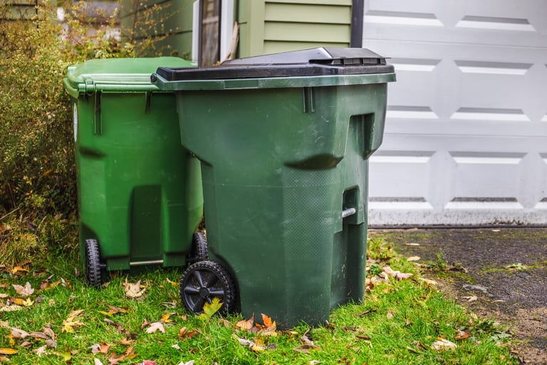 Residential trash bins